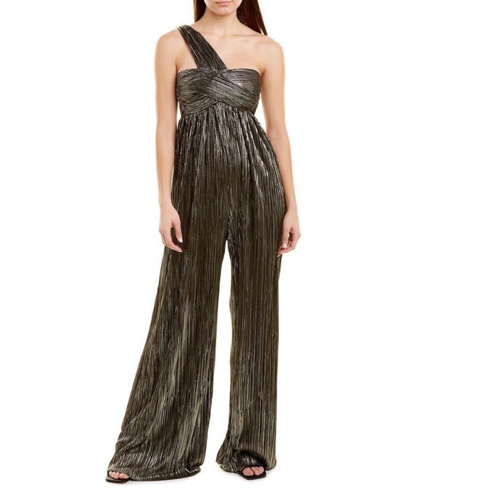 Sabina Musayev strapless one shoulder jumpsuit